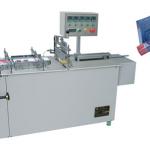 Semi-automatic plastic film overwrapping machine