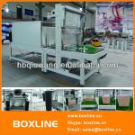 Shrink wrapping machine for carton box-