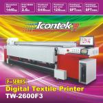 ICONTEK TW-2600F3 Max 150sqm/hr Flags banners printer