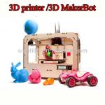 Two zozzle 3D Printer dual extruder open source MakerBot Replicator with two roll ABS /PLA filament free Factory price