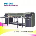 solvent flatbed inkjet printer 2.5 m * 4 PCS Spt510-35pl print head