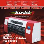 ICONTEK 5 Meter High-intensity beam solvent inkjet digital textile printer