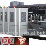 Eight-colours Full-servo vacuum suction high speed flexo printing corrugated box machinery
