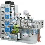 HS-BY-340 Five colors adhesive label flexographic printing machine