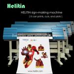 Helitin Eco-sovent digital print and cut printers with Epson DX5 printhead-