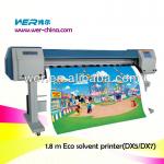 1.8m wer china DX7 eco solvent printer WER-ES1801I