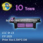 Large Format Lk1325 Inkjet LED UV Flatbed Printer