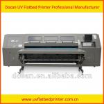 Docan UV flatbed and roll 2 roll printer UV2510 to print flat and roll to roll materials