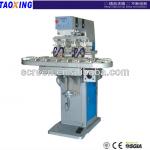four color semi-automatic pad printing machine with conveyor