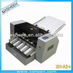 02) XH-A3+ plus automatic business card slitter machine, business card slitting machine, card cutter machine-
