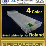 Empty Refill Ink Cartridge For Roland (440ml, With Chip) 4Color-