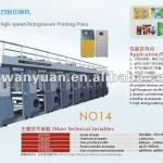 WY600-1200 Model Series Rotogravure Printing Machine