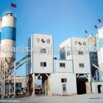 hzs series ready concrete mixing plant with belt conveyor