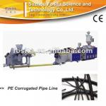 PE/HDPE single wall/double wall corrugated pipe machine