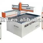 CE certificate CNC glass water jet cutting machine with cantilever style cutting table and 300Mpa intensifier pump