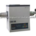 Compact Tube Furnace (42mm O.D. 1500 C Max) with Alumina Tube &amp; Vacuum Flanges / Valves