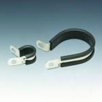 JCS P-CLIPS rubber lined clamp for pipes, cables and hoses stainless steel