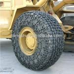 Tyre protection chain for wheel loader
