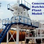 Portable Concrete Batching Plant (Mobile Type HZS25/50)