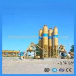 75m3 HZS75 fixed concrete batching plant with silo