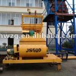 JS 500 concrete mixer with 500L delivery capacity