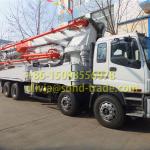 China Truck-mounted Concrete Pump for Sale / Boom Length 42m with ISUZU Chassis