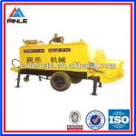 Small trailer mounted concrete pump HBTS series with diesel motor