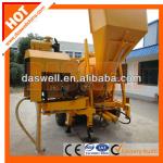 Self loading hydraulic small concrete mixer with pump-