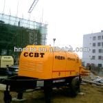 Trailer-mounted coarse aggregate concrete concrete pump(electrical Motor) HBT60.8.75ZL-
