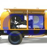 stationary trailer concrete pump with electrical Motor-