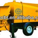 Trailer concrete pump with electrical motor-