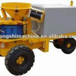 Wet way and dry way refractory shotcrete machine