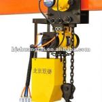 air chain hoists with air trolly 5 ton ,double chain manufacturer
