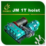 5.5KW power 250kg electric winch JM 1T wire rope 1 ton windlass lifting machine for sale
