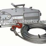 Wire rope pulling hoist