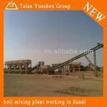 Saudi worksite of Soil mixing plant MWB400