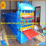 New type in China! Double deck tile roll forming machine