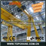 Rail semi gantry crane with hoist lift 5-15 ton