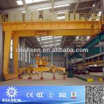 10t single girder semi gantry crane with hoist-