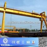 CE certificate double beam gantry crane on rails
