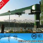 16ton Heavy lift fixed slewing jib crane with electric hoist