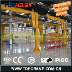 1ton 2ton 3ton 5 ton Lever Luffing Electric Hoist Jib Crane With Electric Hoist-