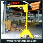 Free standing mobile jib crane with small tons