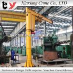 Column mounted and floor fixed jib crane