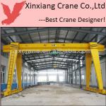 steel type single girder motor driven 10t gantry crane
