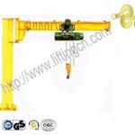 New type fixed slewing jib crane with wirerope electric hoist