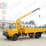 Truck with Crane 2 arms Lifting Truck Loading Height 7m