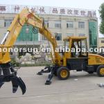 material handlding grab crane municipal solid waste grapple