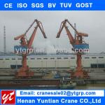 Harbor Pedestal Telescopic Boom Crane Rotating 360 Degree-