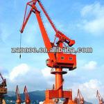 Ship building portal crane with hook/grab